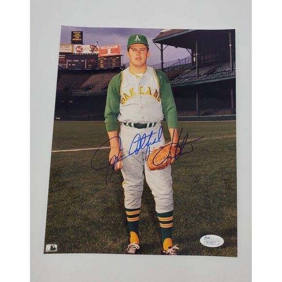 Jim Catfish Hunter Signed Photo 8X10 Oakland As JSA COA - Picture 2 of 5